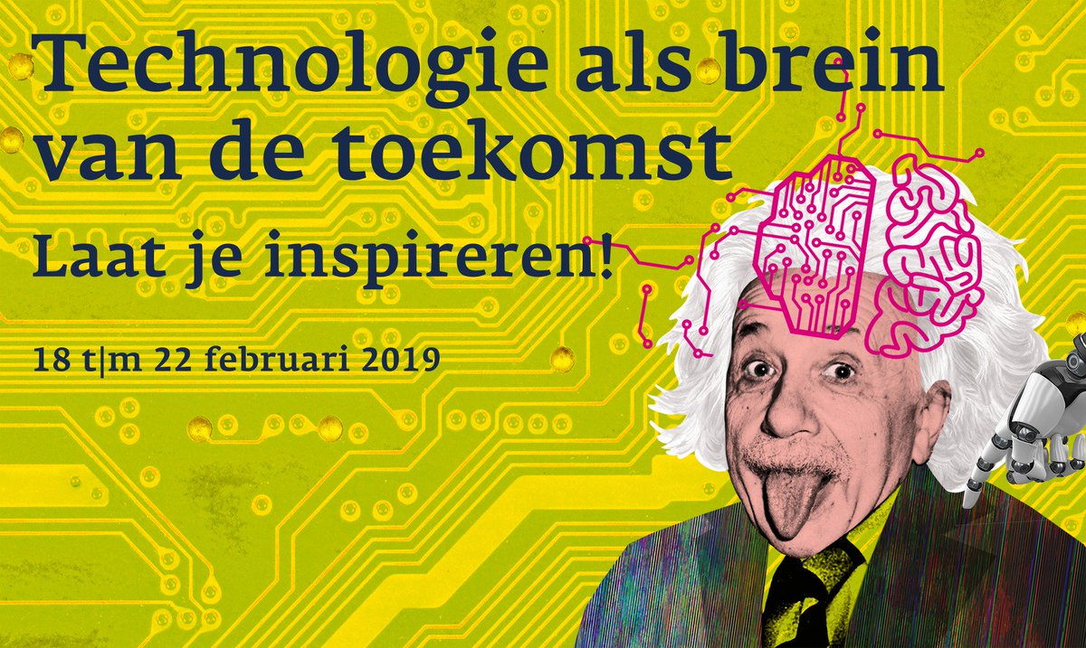 gemeentearnhem's tweet photo. Kom ook naar de Gelderse #Einsteinweek van 18 tot en met 22 februari! 🤖 Bekende experts zoals @AlexanderNL en René ten Bos nemen je mee in de wereld van #innovatie en #techniek. Wat zijn de trends van morgen? Alle sessies zijn gratis. Meld je aan 👉 https://t.co/Rb2aXgZjQQ https://t.co/5dNkw6EpUG