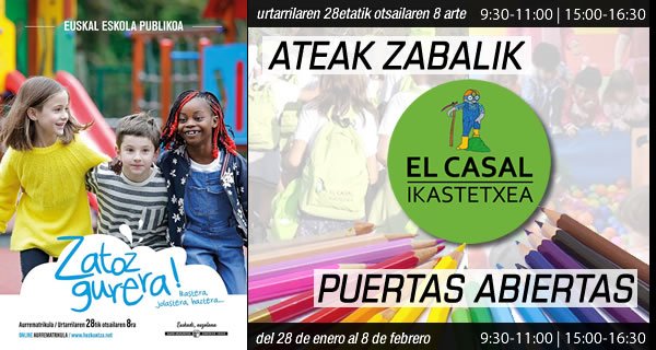 AMPA_Burdin's tweet photo. Nuestra escuela abre sus puertas para recibir a todas aquellas familias que quieran conocernos de 9:30 a 11:00 horas y de 15:00 a 16:30 del 28 de enero al 8 de febrero.
#matricula #abantozierbena #escuelapublica #escuelapublicavasca
https://t.co/aDw5KRzDLn https://t.co/hikDeWCOUm