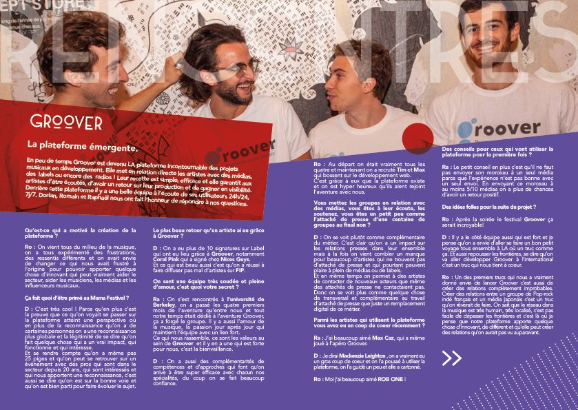 HeyGroover's tweet photo. ON PARLE DE GROOVER 😱 1ère double page/interview dans KAO Magazine 👉 https://t.co/EhqOKujhff https://t.co/5cJJlXjgce