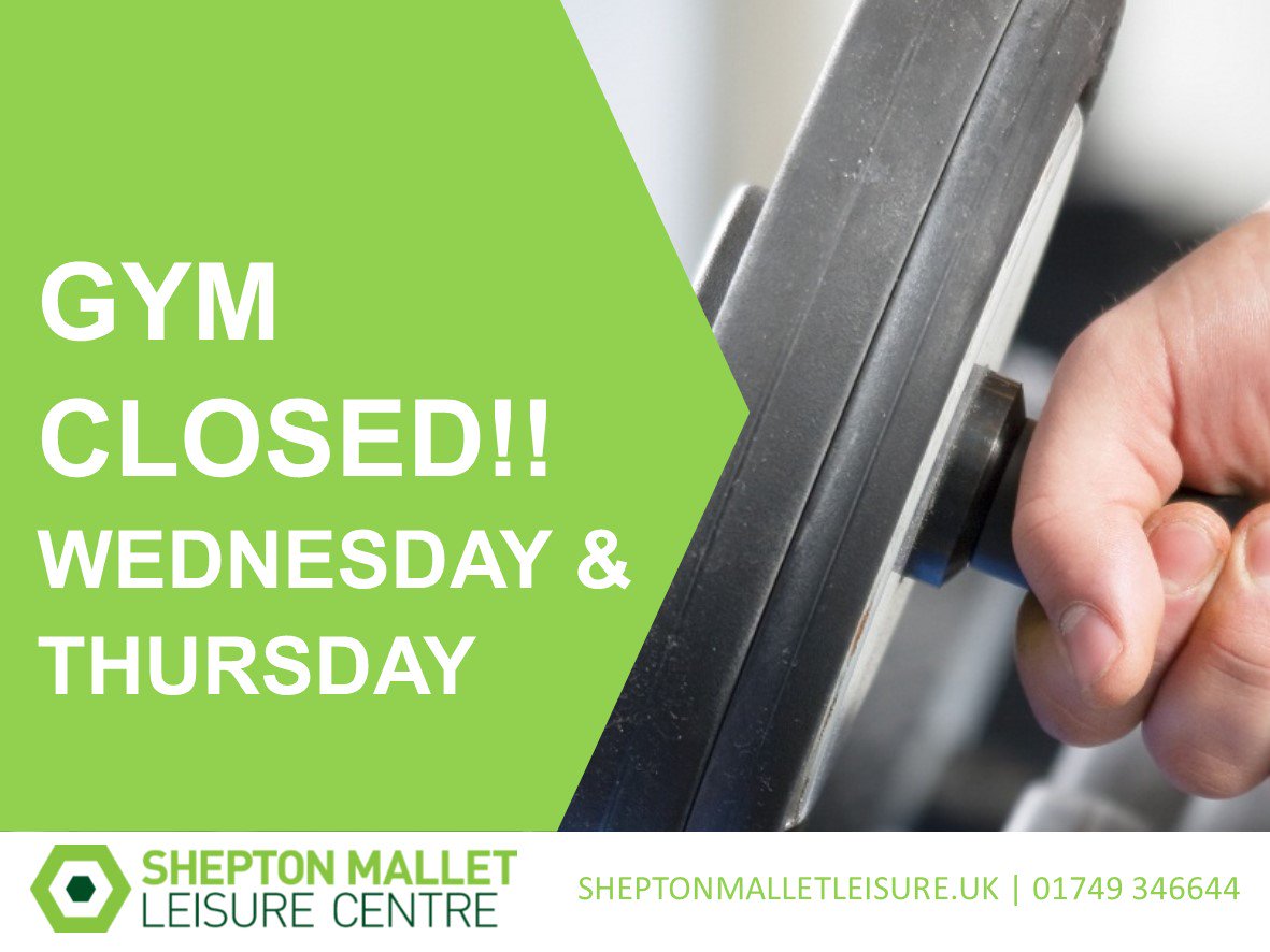 Our new fitness equipment is coming this week!! So the GYM IS CLOSED Wed 30th &amp; Thurs 31st, ready for reopen on Friday 1st Feb!  #excitedmuch #NewBeginnings #fitness @MatrixFitnessUK <a href="/SMFC_10/">Shepton Mallet fc</a> @FutureShepton <a href="/SMTIC/">Shepton Mallet TIC</a> @ProperClerk