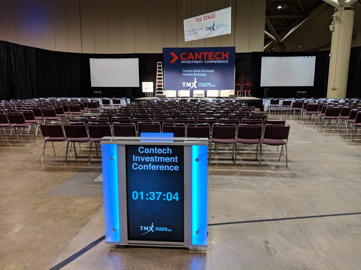CantechLetter's tweet image. Just over 90 minutes until we ring the TSX opening bell at Cantech