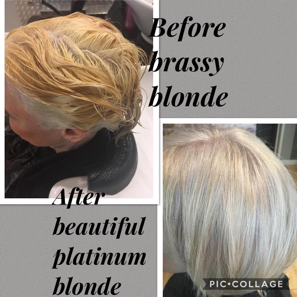Elitehairsalon On Twitter Before After From Brassy Yellow