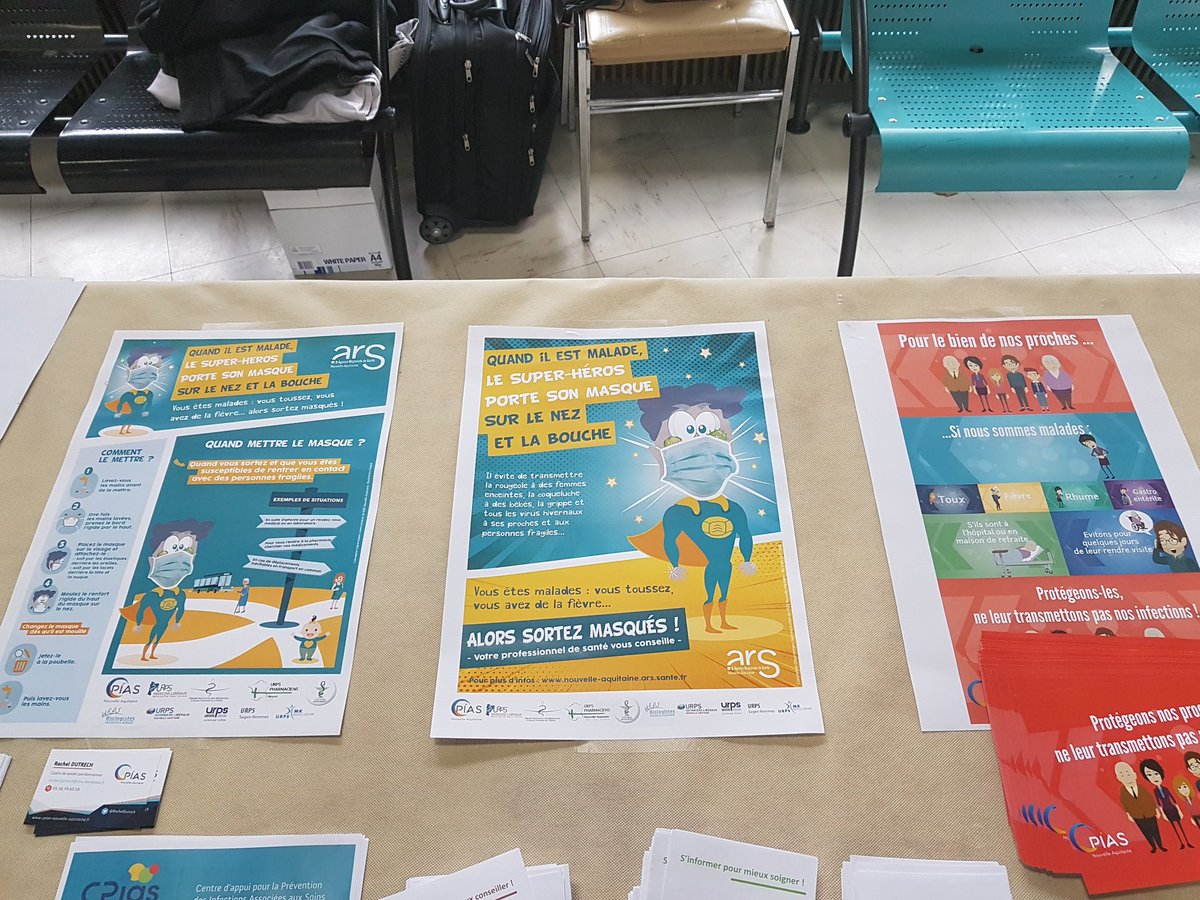 RachelDutrech's tweet photo. @CPIASNA sur le stand #CCECQA @ARS_NAquit on échange autour des thématiques #grippe #gale #visiteurs #professionnels #residents #prevention https://t.co/k7mCax3YLt
