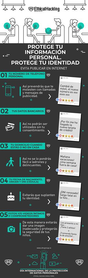 SegInfoBo's tweet photo. Ayer 28 de Enero se celebro el "Día Internacional de la Protección de Datos". Toma en cuenta estos consejos:

Fuente: Ethical Hacker Consultores https://t.co/YHoUMdAUfG
