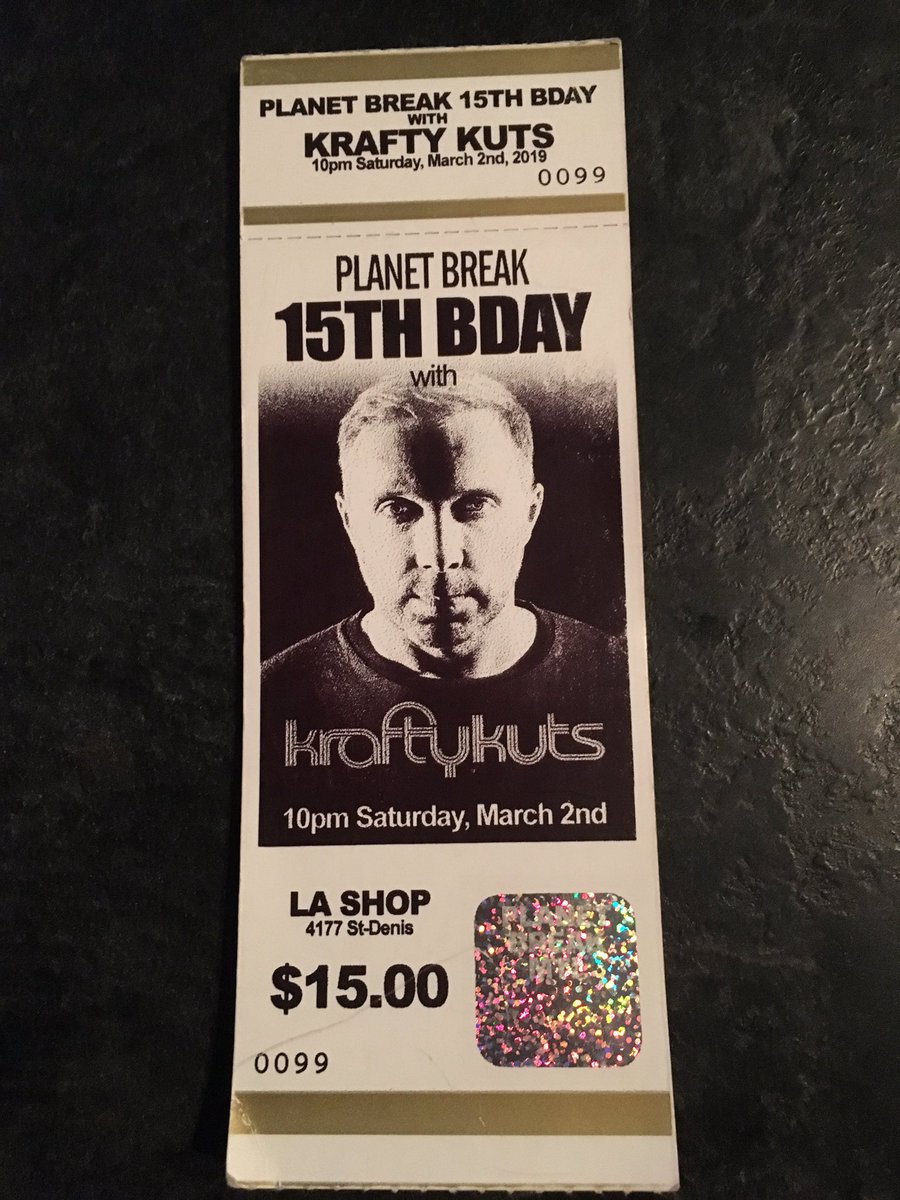 beastieboxer's tweet photo. Get your tix for @Planetbreak514 huge 15th anniversary with the one and only @Krafty_Kuts! https://t.co/g7ubwpKaxu