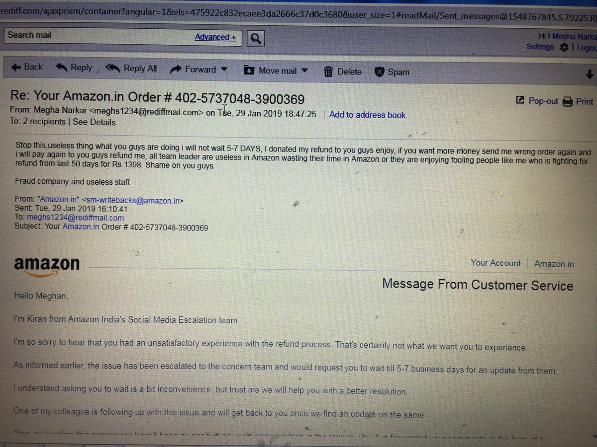 Ganesh10193559's tweet photo. Shame on you @amazonindia8 @AmazonHelp https://t.co/T4vfXxGeWA