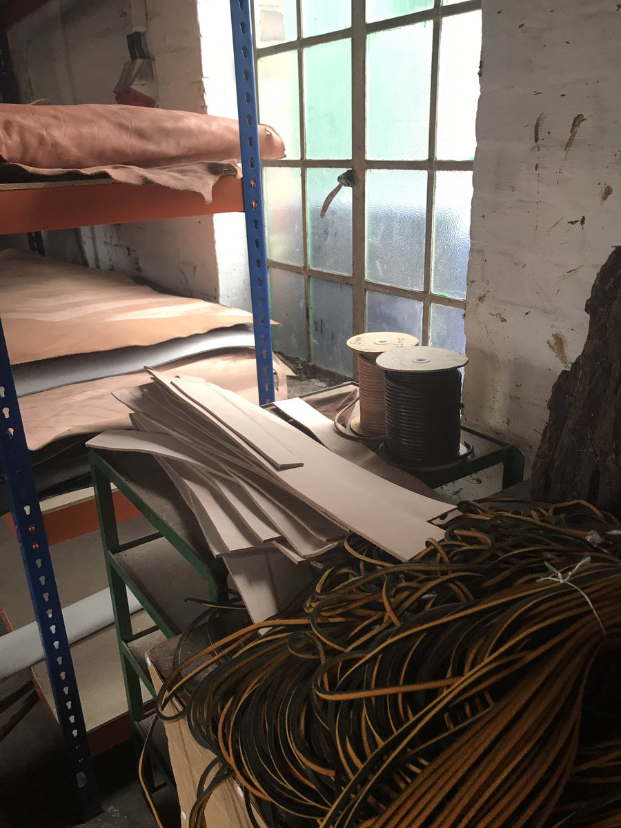 Leather_UK's tweet photo. Fantastic trip as ever to see the friendly folks at @TWS_Tannery and their stunning leather! Just look at all the good stuff you can lay your hands on in their onsite “seconds” shop here in Bristol? https://t.co/Abzj3ncjB1