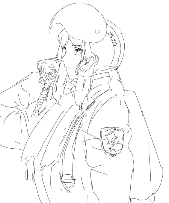 hat kid as a fighter pilot 