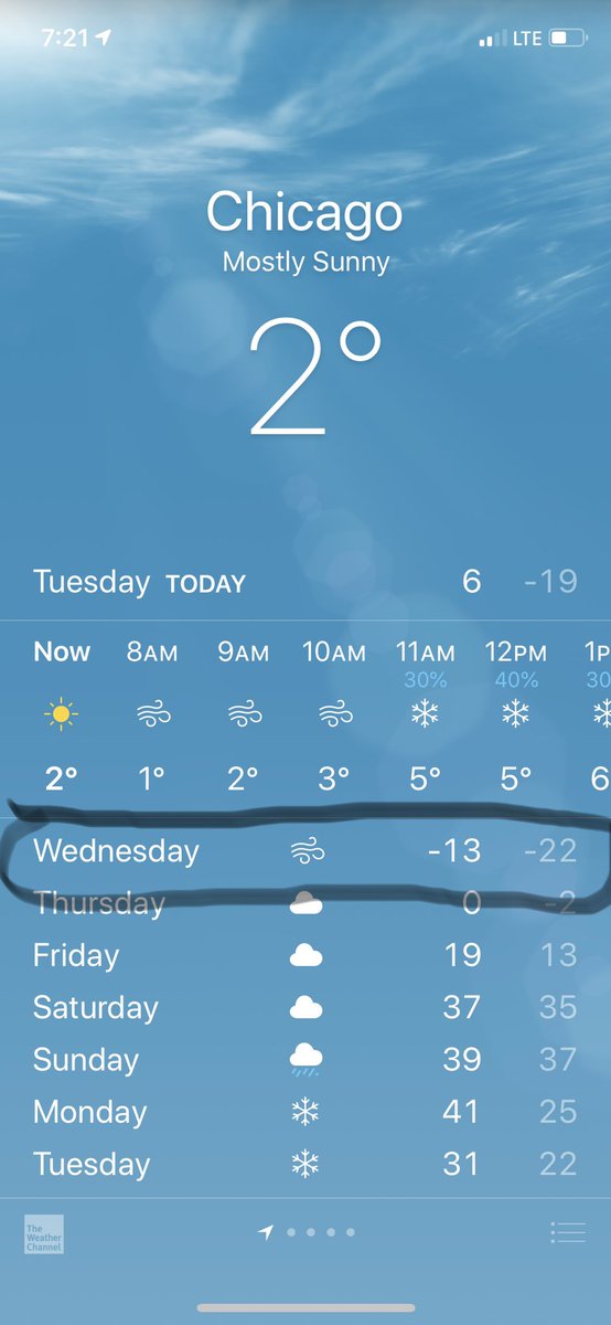 katy_r_'s tweet photo. I may as well save the airfare and just hit the stairclimber then pop outside.. tomorrow’s going to be the same temp in Chicago as it is at the summit of Everest. https://t.co/Un7ofo4jyd