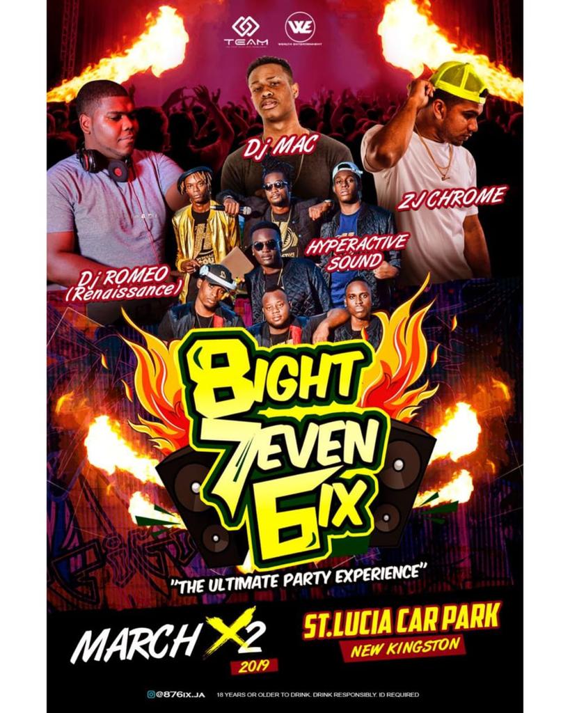 NewMovementInc's tweet photo. Saturday March 2nd we party in the🔥@876ix.ja🔥 at the St. Lucia Car Park, New Kingston. Get your squads ready!! for the “Ultimate Party Experience”💥🙌🏼

_
Non-stop shillings by:
@ZjChrome💥
@DJMac__💥
@hyperactivesoundja💥
@djromeo_renaissance💥
_
#876ixTheEvent
#PartyInThe876ix https://t.co/Ug6MU7uus1