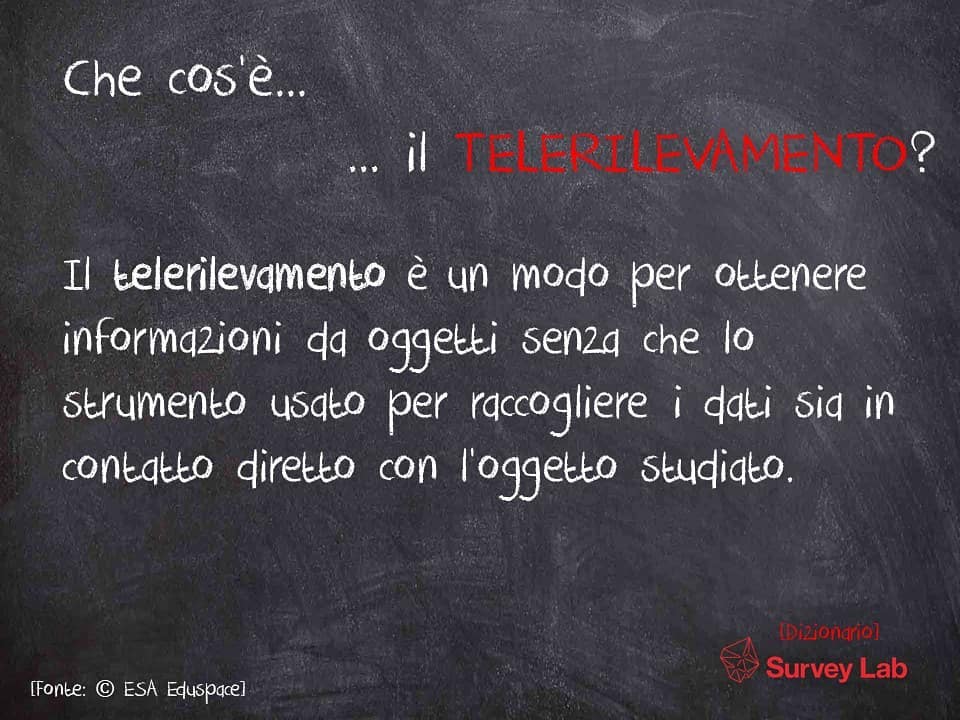 imodiproject's tweet photo. Cos'è il telerilevamento? È un modo per ottenere informazioni da oggetti senza che lo strumento usato per raccogliere i dati sia in diretto contatto con l'oggetto #surveylab #IMODI #remotesensing #monitoring #telerilevamento #dizionariosurveylab https://t.co/WBmg6yOEj0