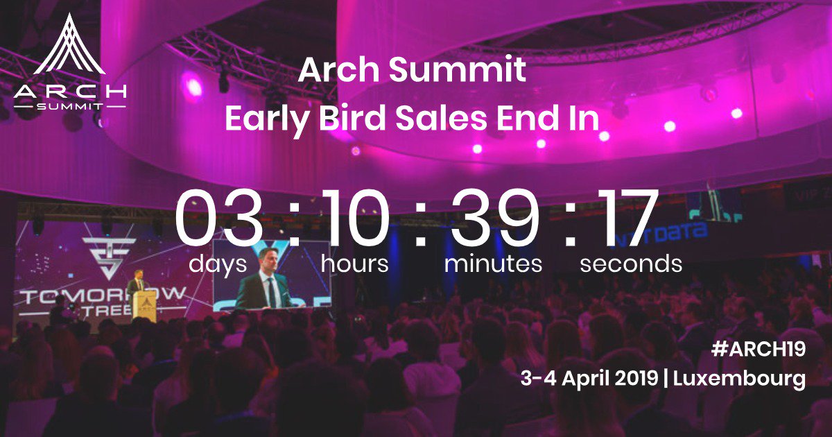 Don't miss the opportunity to showcase your innovation at #arch19. Hurry up and book your tickets now archsummit.lu/tickets/
#Bridgingthegap #Luxembourg #Vodafone #TomorrowStreet #Corporates #Startups #newbusinessopportunities #LetsGo #technology #innovation #makingithappen