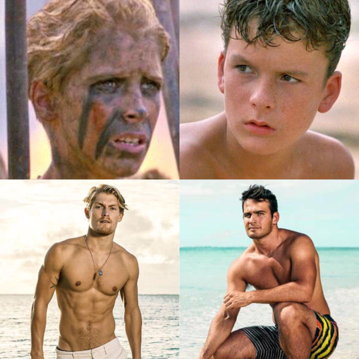 Elena_Croft's tweet photo. I feel like I have see this years #shipwrecked before @E4Tweets Spoiler: It doesn’t end well! 🐚#ralphVjack #harryVtom #tigersVsharks #LOTF https://t.co/f7BifV5j88