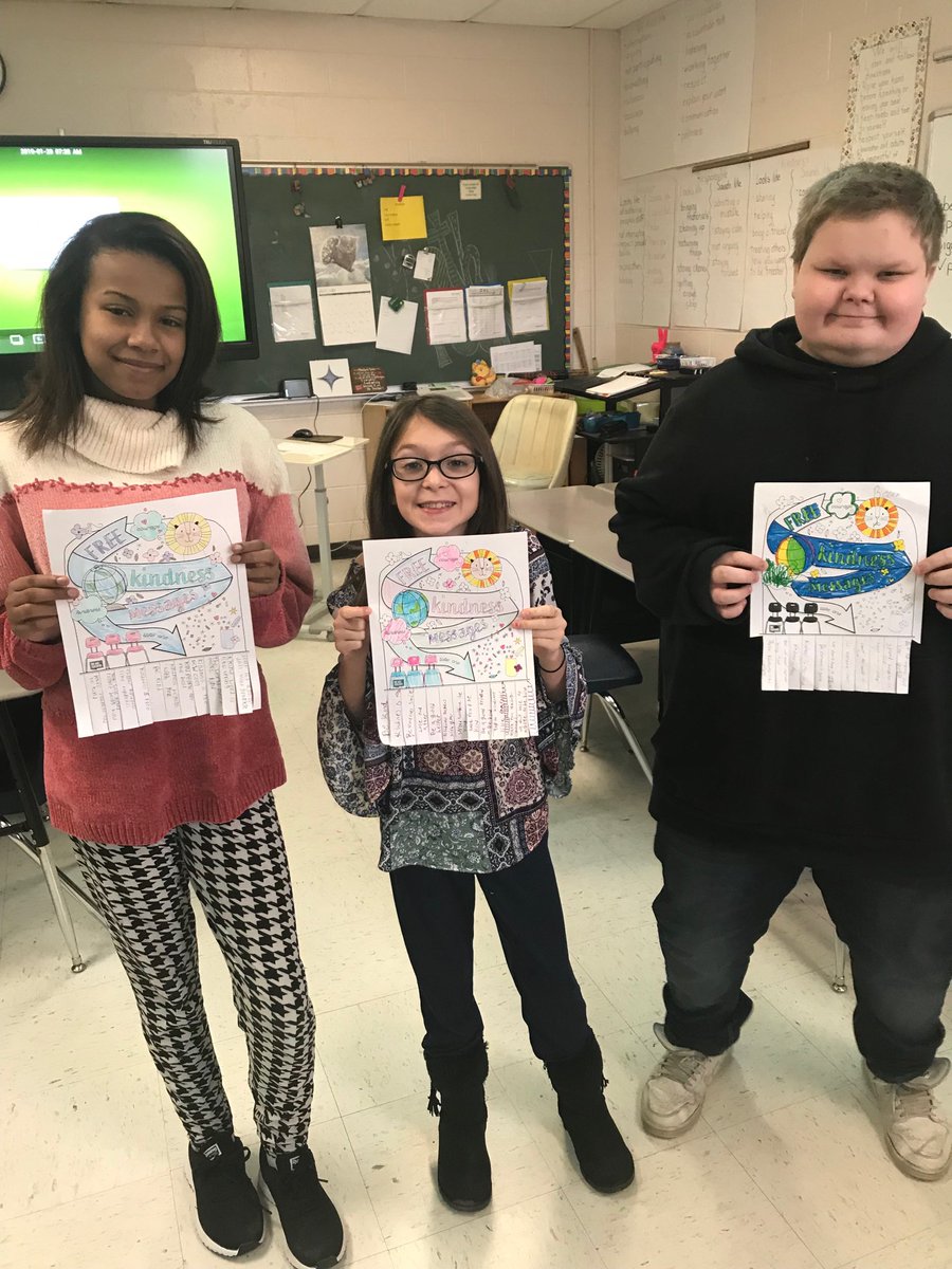 PatsyBarrow's tweet photo. Making "take a kindness quote posters for the halls. #hespirates https://t.co/FAAP6eWWSn