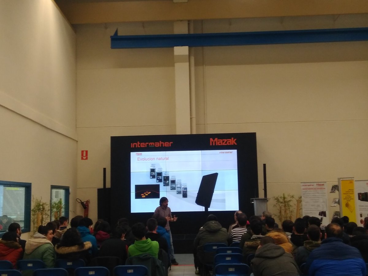 intermaher's tweet photo. Hoy repetimos con escuelas de #formación, y hemos recibido en @intermaher @MazakEurope a @EGIBIDE para mostrar el alto rendimiento de nuestro #controlsmooth #smooth que integran nuestras máquinas #mazak
Desde #intermaher damos las gracias a l@s profesor@s y alumn@s de #egibide https://t.co/ttEHdntGin