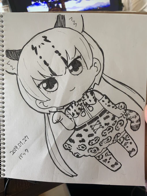 この前描いてもらったオセロットちゃんたち🥰🥰🥰✨かわいくてたまりませんね😚💓💓💓💓 