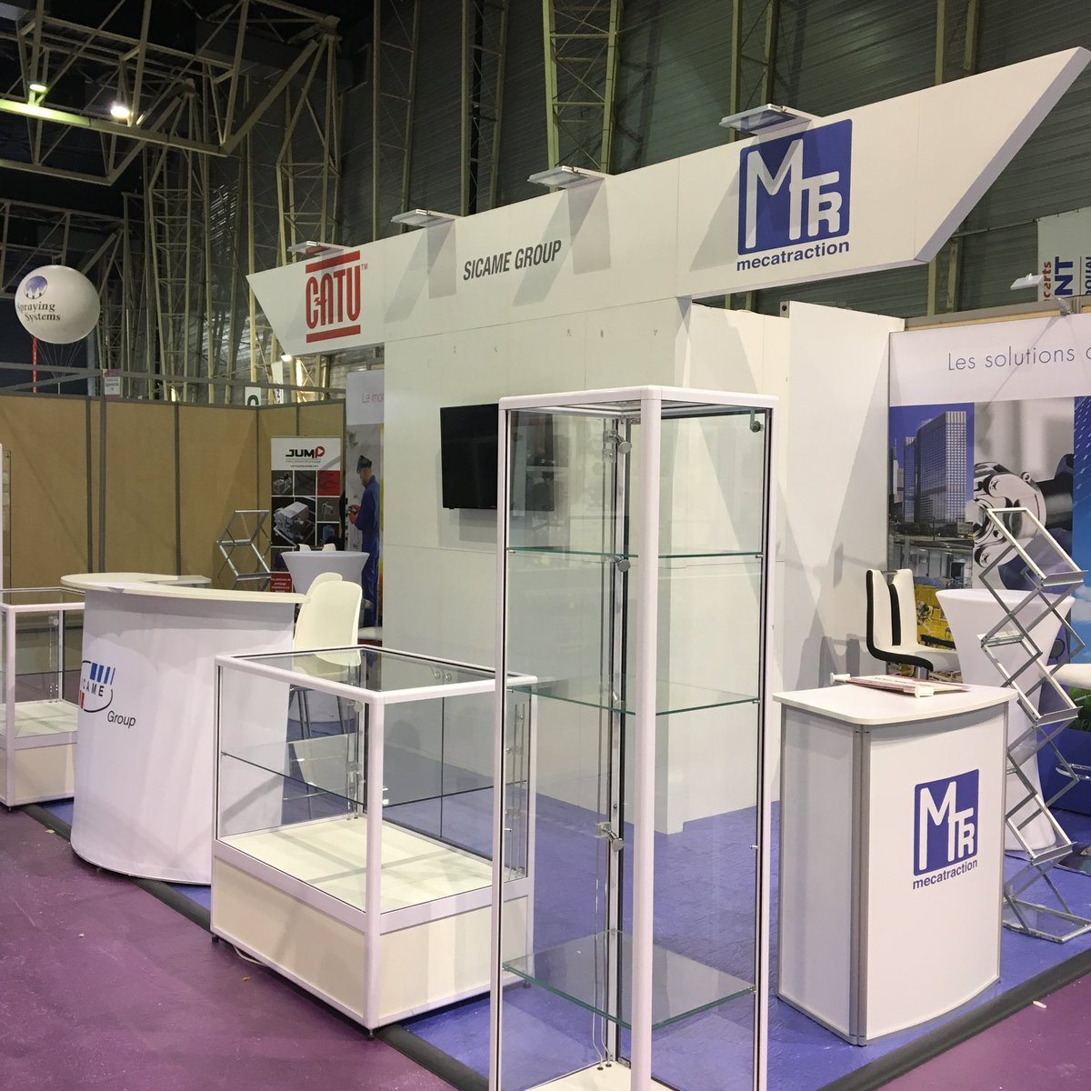 SOLIEXPO's tweet photo. Le #stand #Exposition de @catu @Mecatraction au #salon @sepemindustries de #Douai #2019 #fabrication 💯 % #madeinfrance @SOLIEXPO https://t.co/tXaTJctugU
