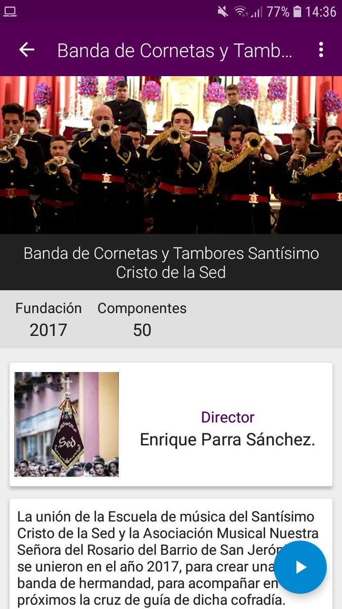 🥁🎺 Ya se encuentra disponible en nuestra sección de acompañamiento musical, la banda <a href="/EM_BCTSed/">BCT Sed Sevilla</a>, para no perderte ninguna novedad, descarga nuestra app!
📲 elpenitente.app/link