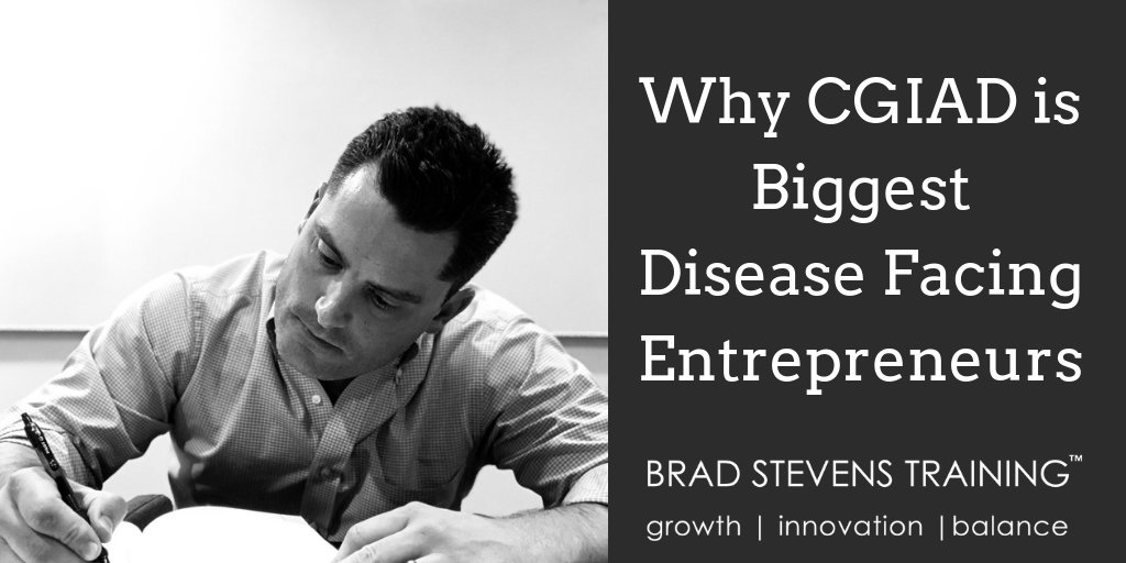 Blog: CGIAD is the biggest disease affecting entrepreneurs
And I’ll prove it in the next 2 minutes…
Let’s look at the typical entrepreneur.
They’re likely working at least 60 hours a week.
Read more at: ow.ly/eknl50knT95