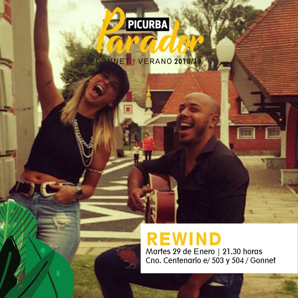 Hoy en #PicurbaParador 👉🏻 Rewind 🎹 Desde las 2130 hs 🎵A disfrutar del martes con riquísimas propuestas gastronómicas,  tragos, cervezas y muchas cosas más 🙃 Te esperamos en Camino Centenario e/ 503 y 504. 🍻🍹🍔🥩🧀🥓🥨🥪