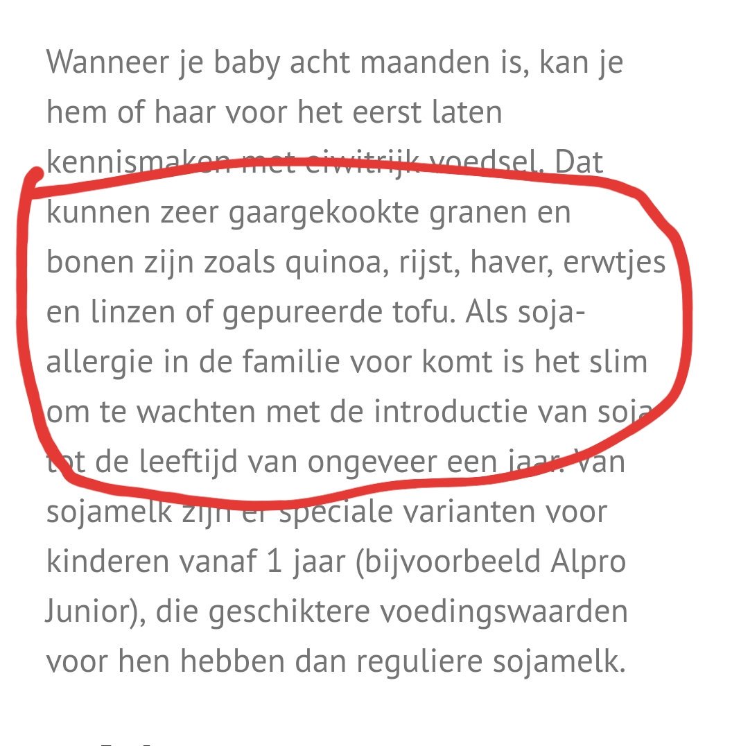 Caroline Van Der Plas Twitterren Je Zult Maar Vega Baby Zijn Quinoa Haver Erwtjes Linzen Tofu