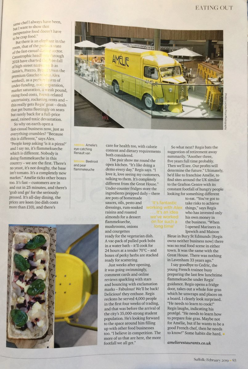 Have you had your January #Flammekueche fix yet? Read @TessaAllingham article in the @suffolkmag. We are in the new #FoodSocial at @thegraftoncambs