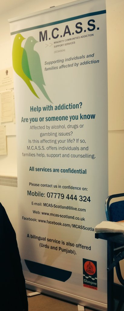 MCASScot's tweet photo. @MCASScot delivering the very first #Training of its kind!!

Alcohol and Drugs Awareness Training to Faith and Community leaders in #Partnership with Glasgow City HSCP, @NHS_HS and 
Addictions &amp; Drugs Partnership!!

Great turnout &amp; more to come..

#BMEDrugAwareness 
#FaithWorks https://t.co/lVJ3KImx07