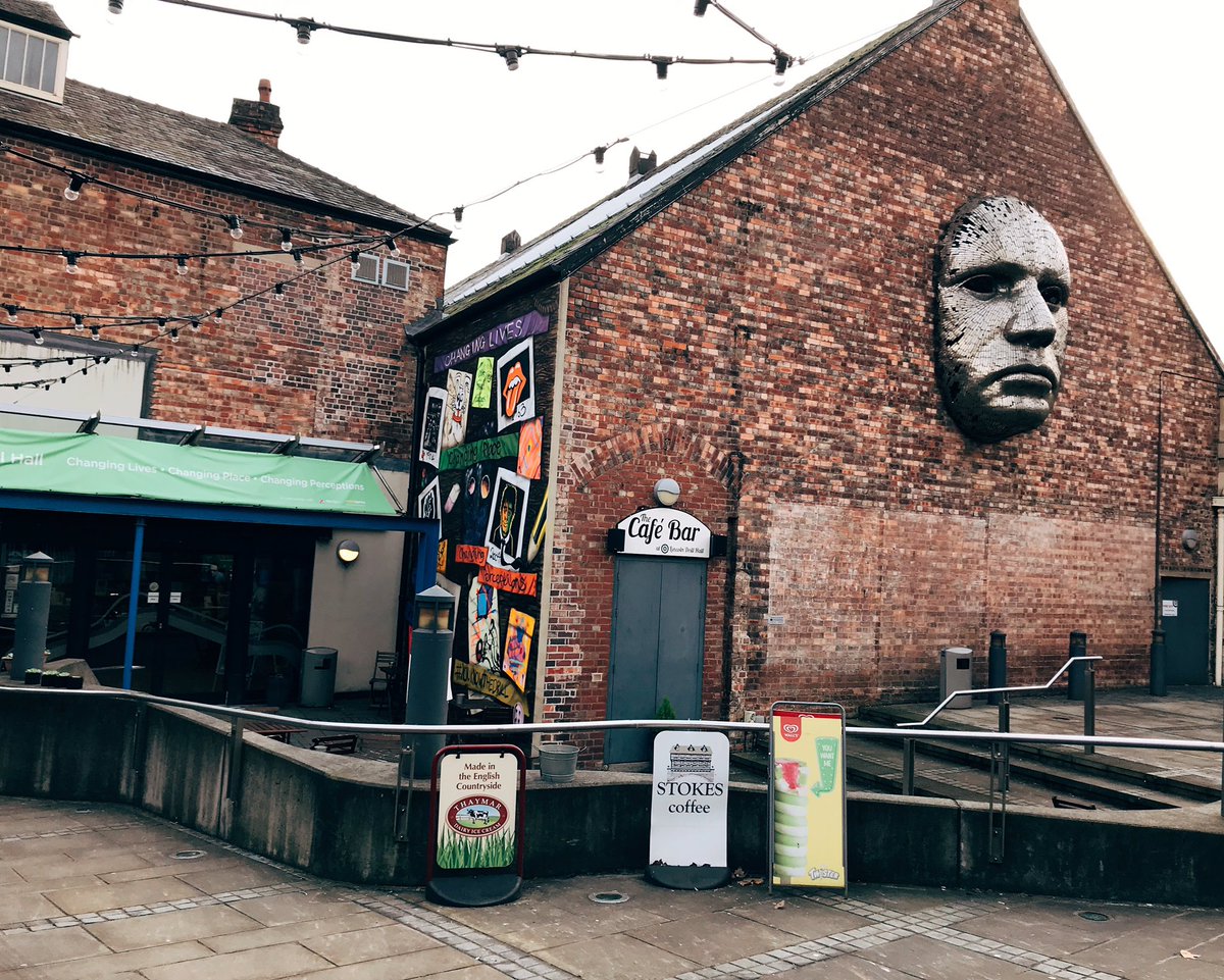 We popped down to our favourite building with a face this morning for a productive meeting with the wonderful @lincdrillhall team! Watch this space... 🎭