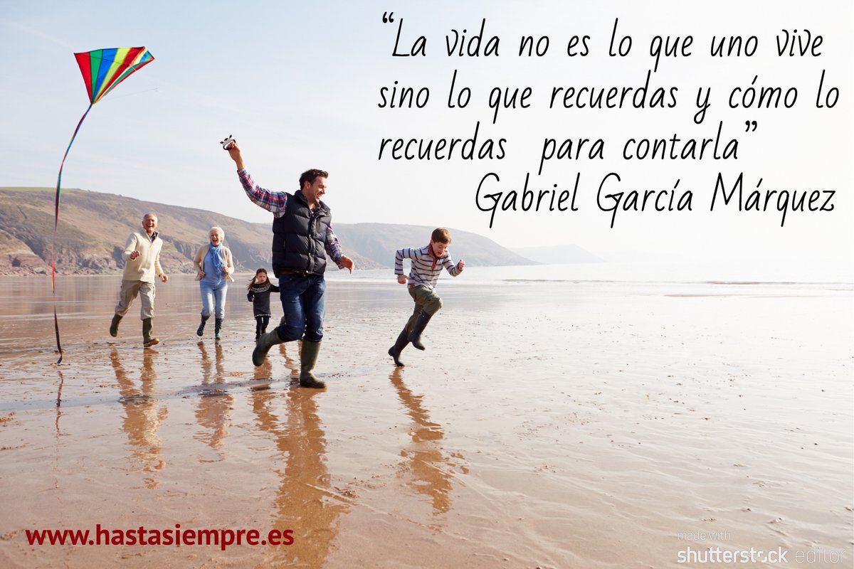 LegadoEmocional's tweet photo. “La vida no es lo q uno vive,sino lo q recuerdas y cómo lo recuerdas para contarla”G.García Márquez.Cuenta tu vida con https://t.co/MyZCvsyWPs  info@hastasiempre.es Móvil:688.92.68.88 #Familia #abuela #abuelo #consejos #recuerdos #valores #gerontología #legado #hastasiempre #amor https://t.co/BNI01vLS7j