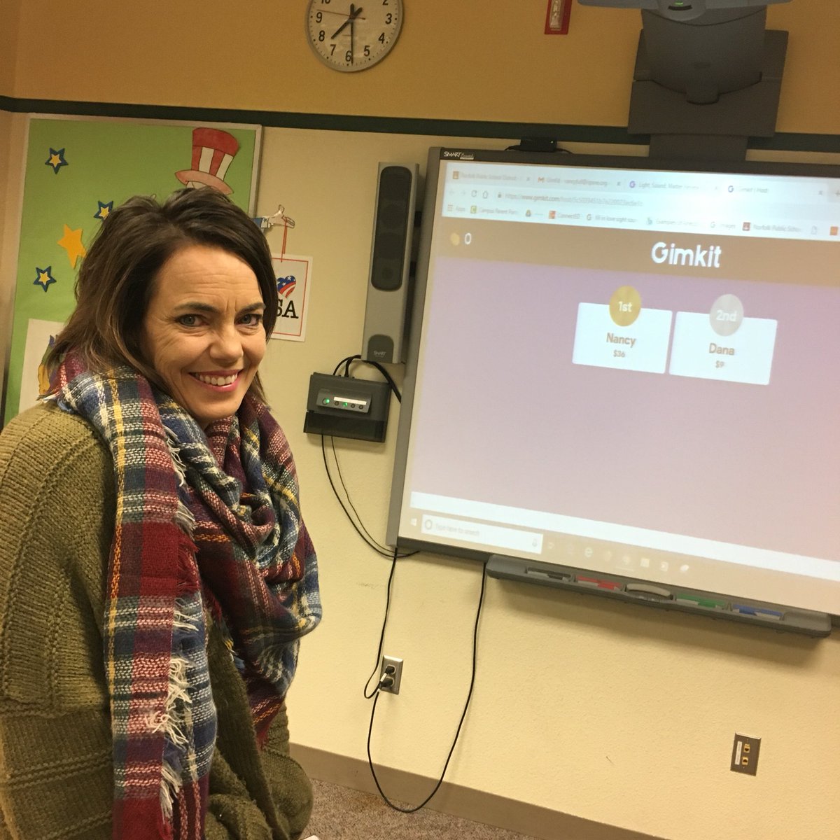 afullclassroom's tweet photo. Early morning coffee ☕️☕️ and Gimkit with this amazing teacher. 
#teaching_the_teachers
#npspanthers https://t.co/CR3pF6Zzyt