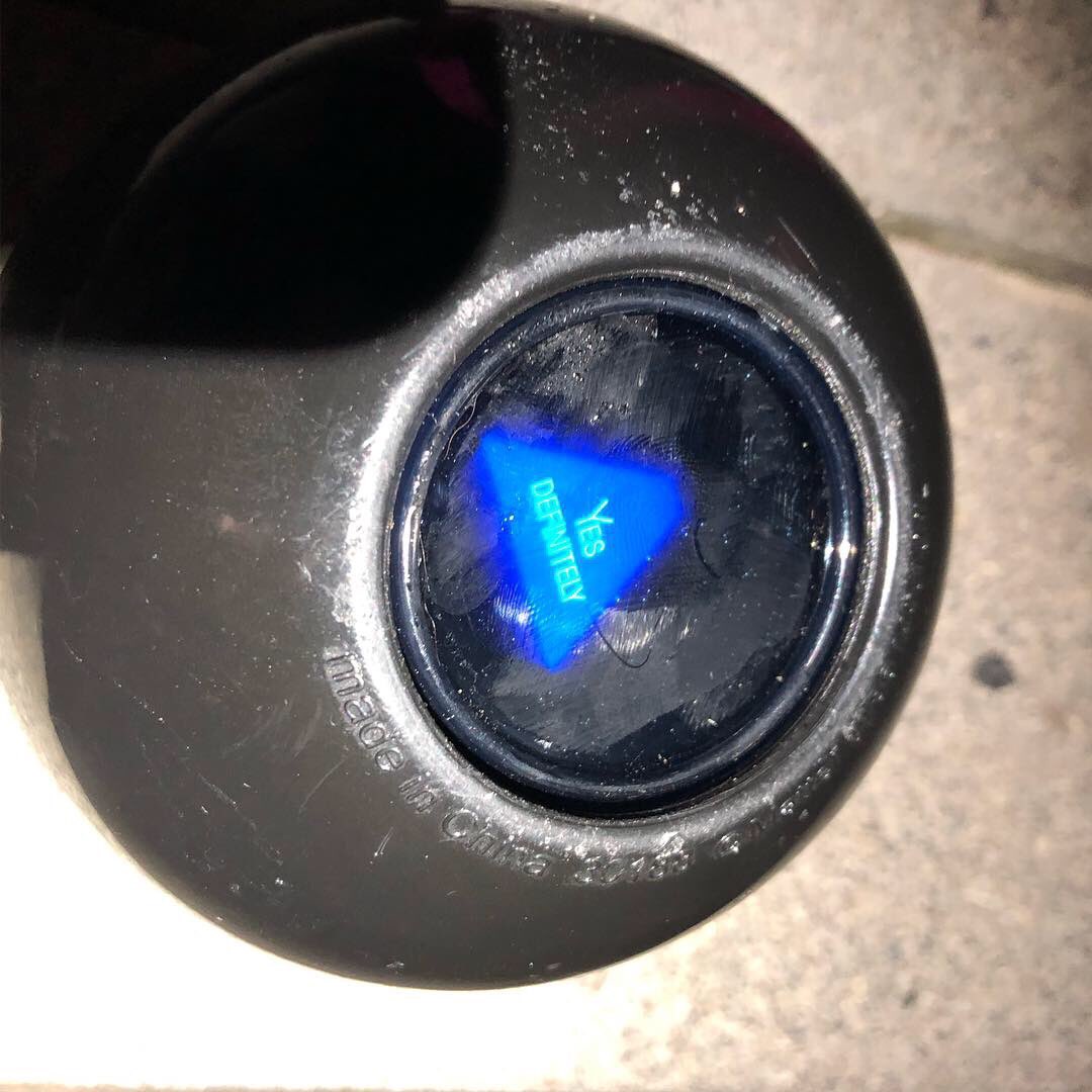 HansNAppel's tweet image. When you take your dog on her morning walk and discover a magic 8 ball in the street...Naturally, you have to ask: 
Will I get extra TREATS today? #YESDefinitely

Give someone special a TREAT TODAY!!❤️❤️

@teachergoals #bekindEDU #KidsDeserveIt #JoyfulLeaders