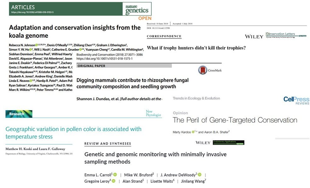 WildlifeSNPits's tweet photo. What We Read- Favorite Papers of 2018 https://t.co/3dYuojJO5Y https://t.co/YiiUbUN91R