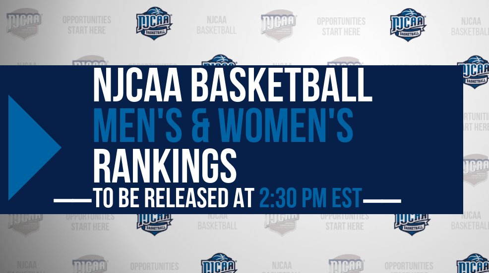 NJCAABasketball's tweet photo. In a week filled with ranked matchups, find out which teams will hang onto their top spots in the #NJCAABasketball polls.
⏰ Release starting 2:30 PM EST https://t.co/ZFPine2Y0d