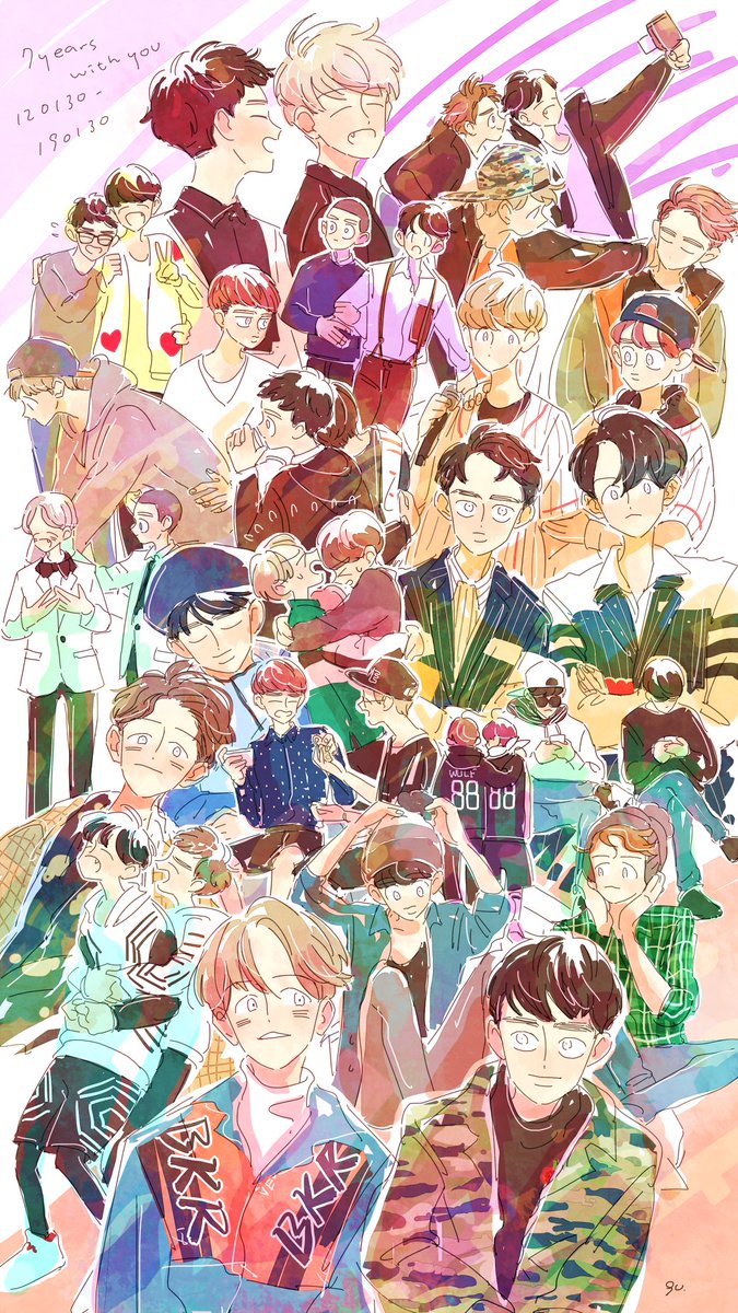 🍑💐
#7yearswithBaekhyun 
#7yearswithDO