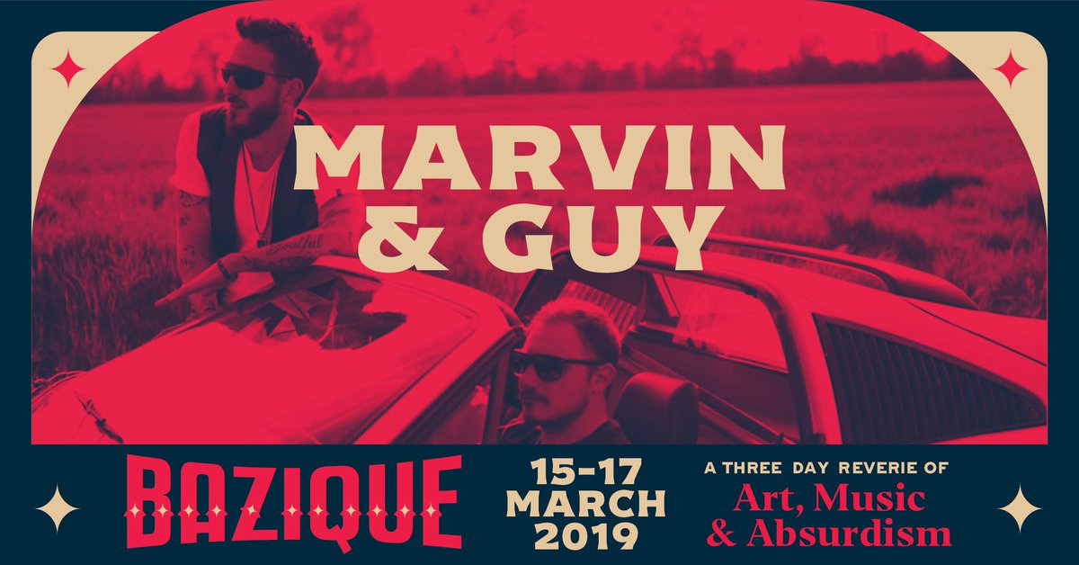 .<a href="/marvinandguy/">Marvin & Guy</a> is Italian DJs &amp; producers Alessandro Parlatore &amp; Marcello Giordani. The duo conceptualized the idea under a palm tree on which a flamingo listened to tropical music.

The explosive duo take The Kraal Stage for a night with <a href="/CTEMF/">CTEMF</a> on Friday: bit.ly/BaziqueTickets