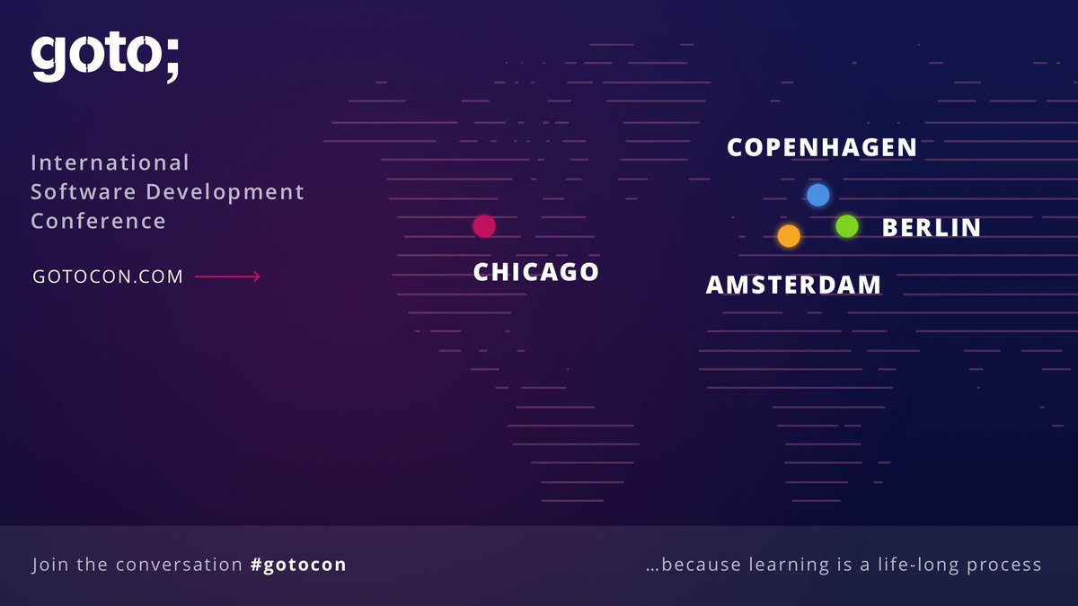 Learning is a life long process! Learn from us by subscribing to our YouTube channel (1000+ videos & 110,000+ subscribers) and sign up for one of our world-class developer conferences: @GOTOchgo @GOTOamst @GOTOber or @GOTOcph. #ForDevsByDevs youtube.com/user/GOTOConfe…