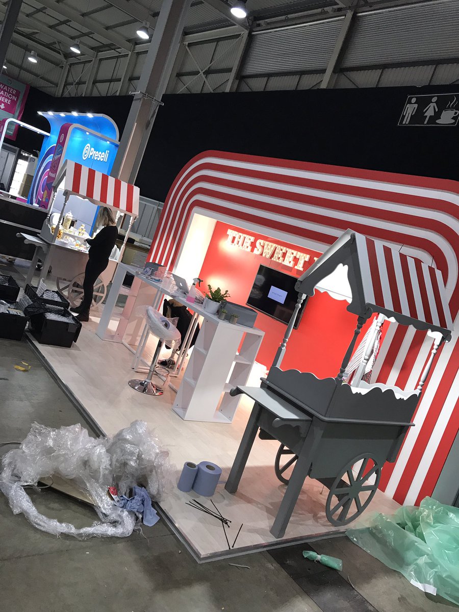TheSweetPeople's tweet photo. Exhibition day @MerchWorld_UK #NAEC #StoneleyPark #Stand72 https://t.co/xMJcpRiM46