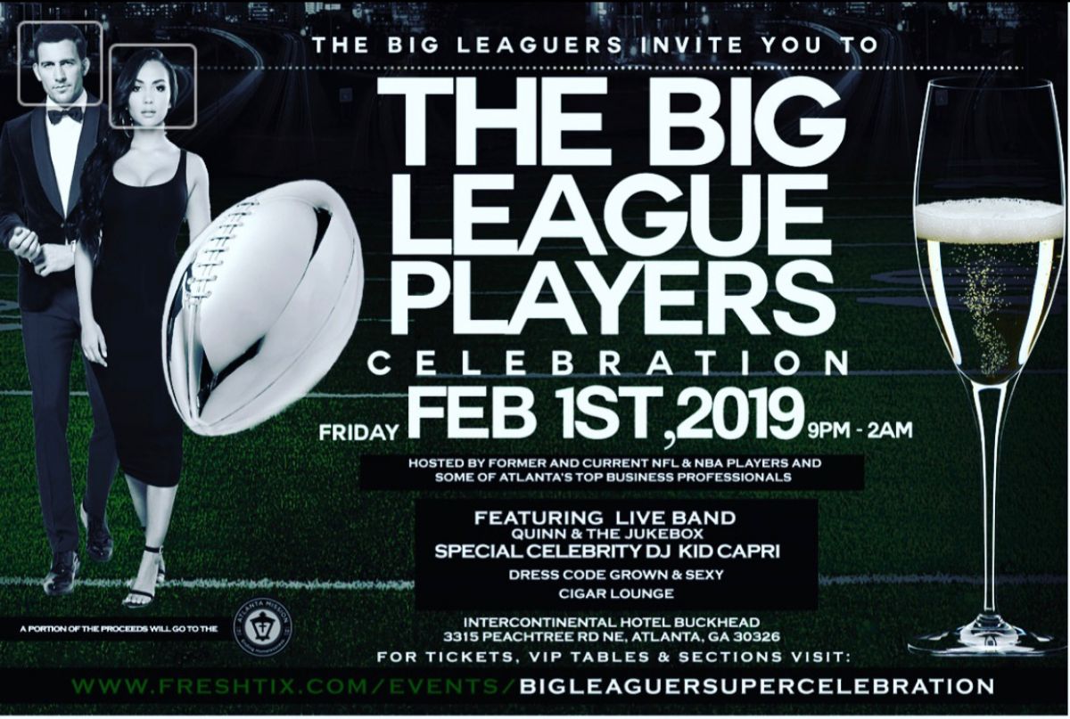 The Big League Players Celebration Feb 1 - eepurl.com/gfAkxj