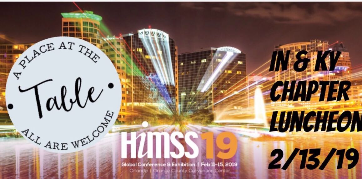 Bluegrasshimss's tweet photo. We only have 3 spots left for the Indiana &amp; Kentucky HIMSS Chapter Luncheon on 2/13/19 at HIMSS19 in Orlando. Reserve your spot at the table TODAY!   #HIMSS19 #INHIMSS #BGHIMSS https://t.co/u2EkSn4L2v https://t.co/JULGkex7d4