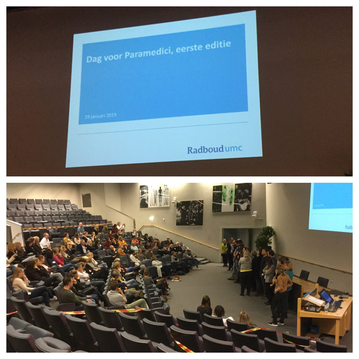 Vandaag voor het eerste Dag van de #Paramedici in het <a href="/radboudumc/">Radboudumc</a> Goede opkomst en veel inspirerende uitwisseling van heel veelzijdige groep professionals!