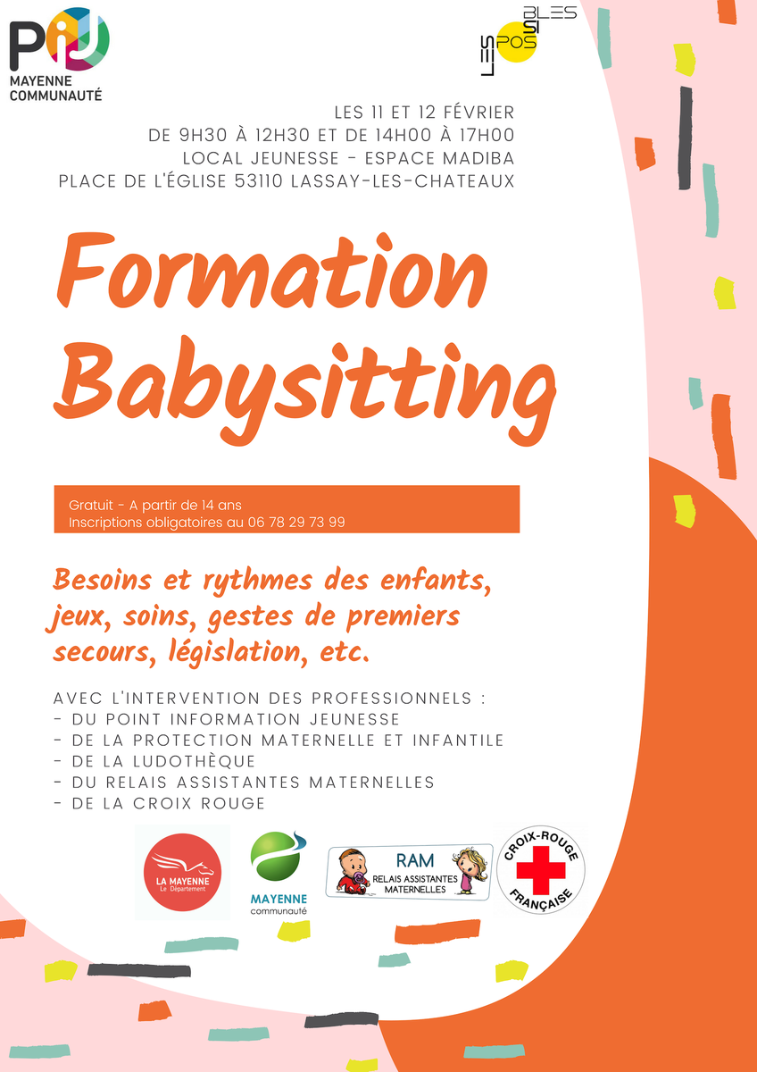 PIJMayenne's tweet photo. Pendant les vacances d'hiver, forme toi au babysitting gratuitement près de chez toi ! 👶
#formation #babysitting #vacances #information #jeunes #enfants #bebes #care #kids #baby https://t.co/QJrFy7l9YY