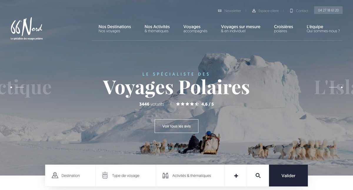 webconcentrate's tweet photo. Specialized in polar travel, agency 66 ° Nord organizes travel and excursions to the Far North.

https://t.co/zyjaBv9kas https://t.co/RxEw7FG5QL