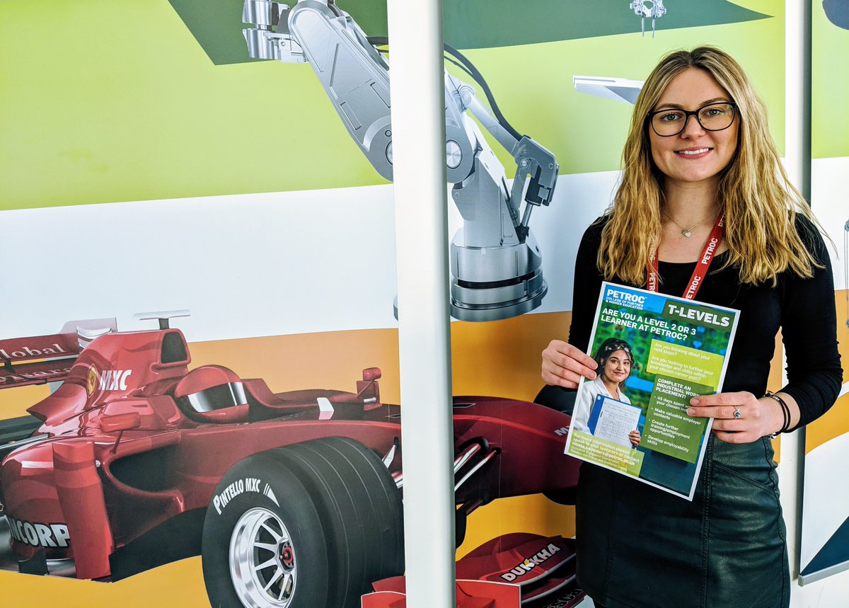 Interested in taking on an #IndustrialPlacement? We have lots of great opportunities for learners in 2019. Contact Nicola Saunders, on 07976 240217 or via nicola.saunders@petroc.ac.uk, for more info. Alternatively find her in our Advice & Guidance Centre. #tlevels