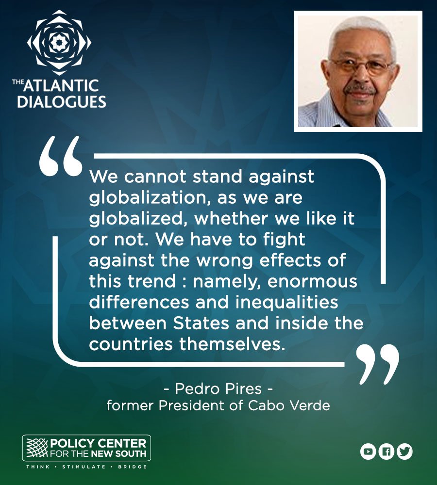 PolicyCenterNS's tweet photo. Pedro Pires, former President of Cabo Verde 🇨🇻 during the "Opening Conversation: Populism and Post-Truth Politics: The Backlash against Globalization" #AD2018 #ADQuote https://t.co/ypfxPpbrZ3