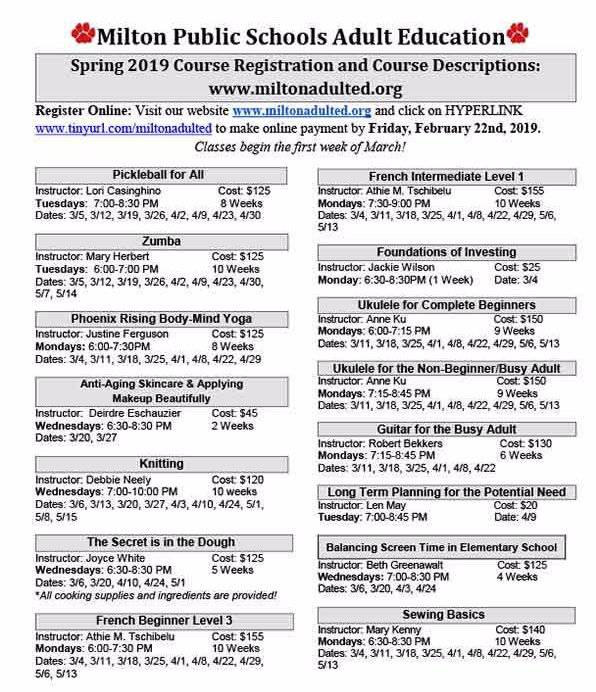blogmaiden's tweet photo. Ukulele for the non-beginner course offered at Milton Public Schools Adult Education in Massachusetts for the busy adult and self-taught ukulele player who is not a complete beginner starts March 11, 2019 each Monday eve. https://t.co/5AoWZzZCW7 https://t.co/zrk9iCGG3H
