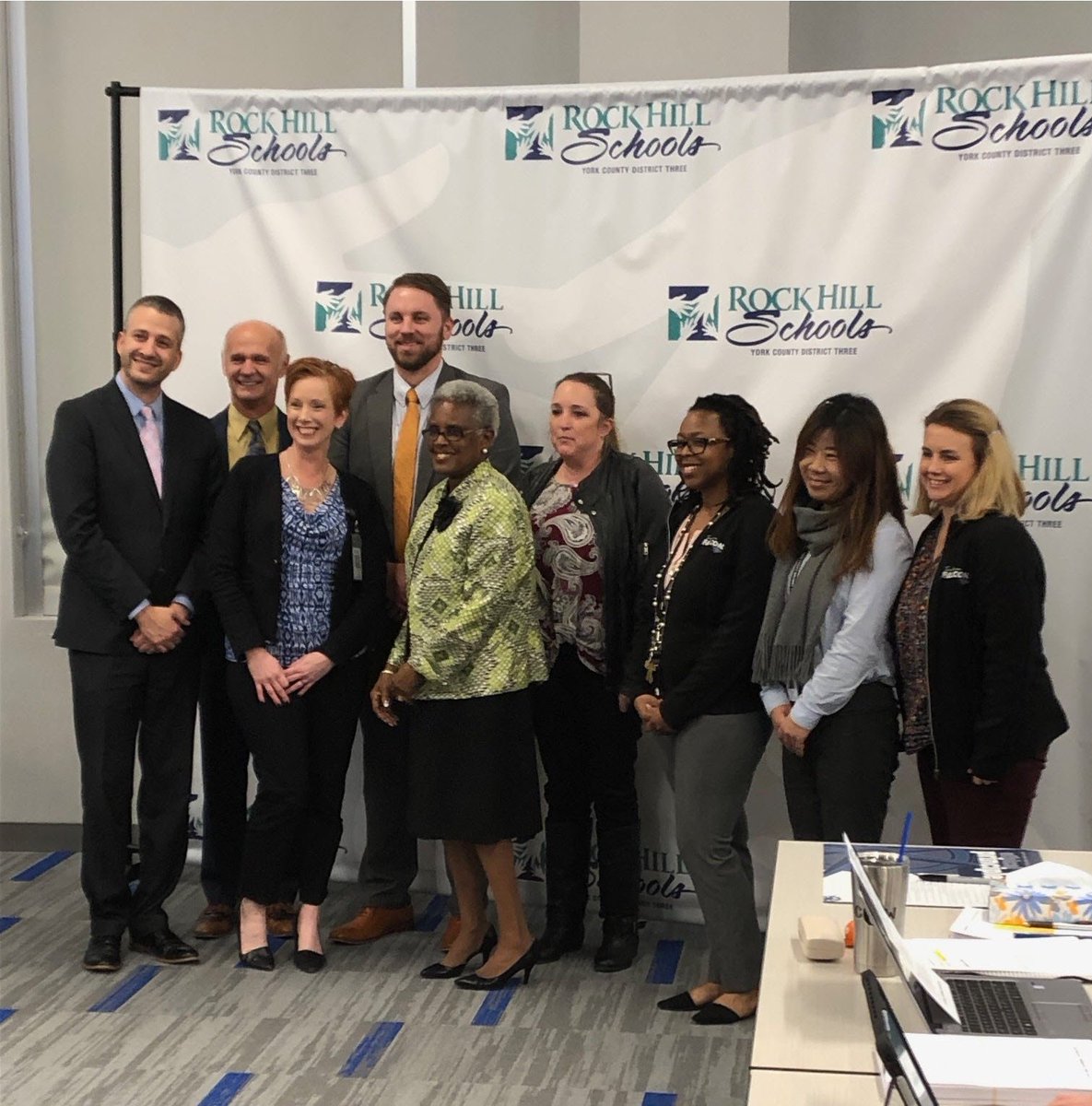 smfalcons's tweet image. Last night Sullivan was recognized @RockHillSchools Board Mtg 4 our IB reauthorization! Mr. Roldan, APs Thomas &amp;amp; Hannibal, IB Co/In Coach Ms. Shackleford, along w teachers Ms. Wei, Ms. Suttle, Ms. Dreier all represented us well. Way to Go Team Sullivan!
