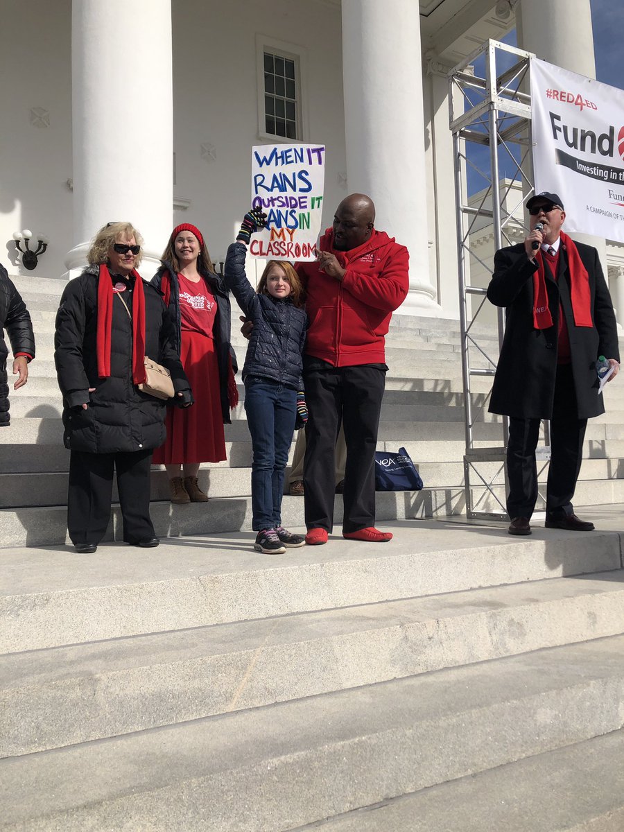 marymbell's tweet photo. So proud of these 2 😍 spent day in Richmond fighting for teachers who give everything to their classrooms @VEA4Kids #Red4EdVA #fundourfuture #educatorsmatter #VACanDoBetter https://t.co/zNdopP8Qor