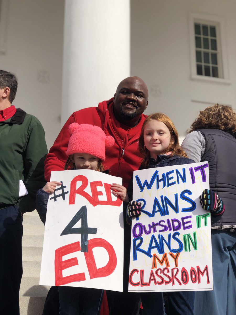 marymbell's tweet photo. So proud of these 2 😍 spent day in Richmond fighting for teachers who give everything to their classrooms @VEA4Kids #Red4EdVA #fundourfuture #educatorsmatter #VACanDoBetter https://t.co/zNdopP8Qor