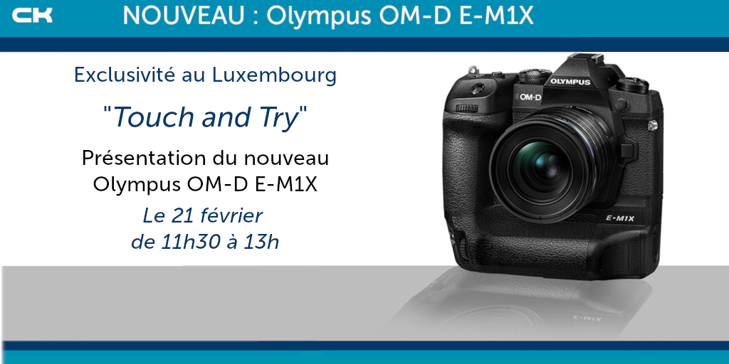 CK_Image's tweet photo. En exclusivité à Luxembourg !
Découvrez et testez le nouvel #Olympus OM-D E-M1X chez #Ckimage le 21 février !
Nombre de places limité ! Infos et inscription : https://t.co/8vz14Xg7wz https://t.co/fNLyHlr2y9