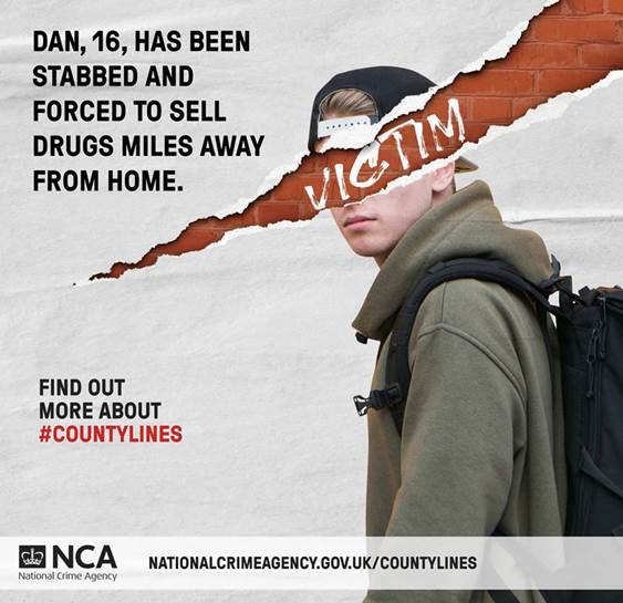 County Lines could be happening in your area. Find out more about #CountyLines here – nationalcrimeagency.gov.uk/countylines